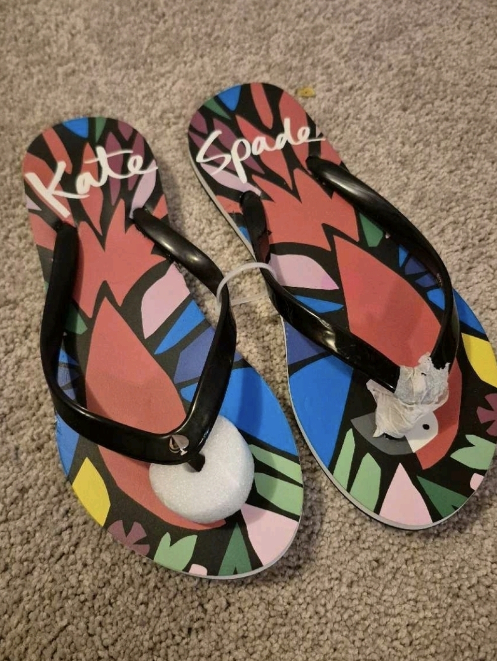 ❤️‍🔥New Kate Spade Size 5/6 Womens Natal Colorful Flip Flops